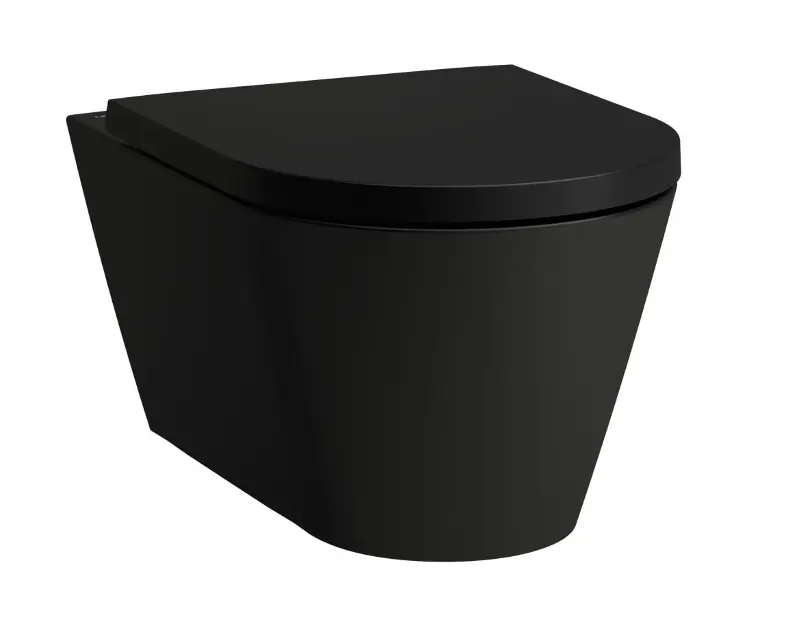 Laufen Kartell - Fali WC, Rimless matt fekete H8203377160001