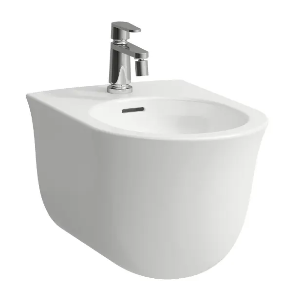 Laufen The New Classic - Závěsný bidet, otvor pro baterii, bílá H8308510003021