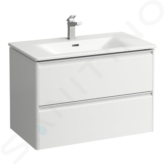 Laufen Palace - Mobile con lavabo, 53x78x44 cm, 2 cassetti, bianco opaco H8607052601041