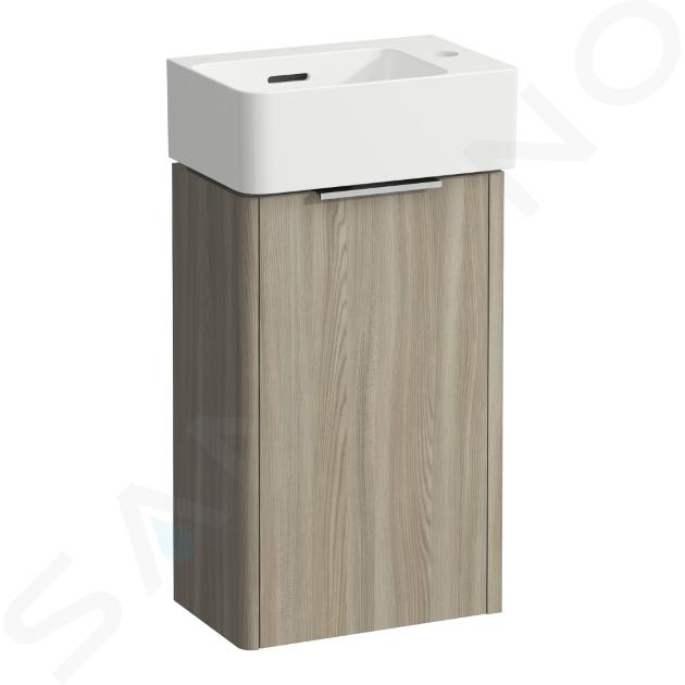 Laufen VAL - Meuble avec lave-mains, 52x32x20 cm, 1 porte, charnières à droite, orme clair H8622802621061