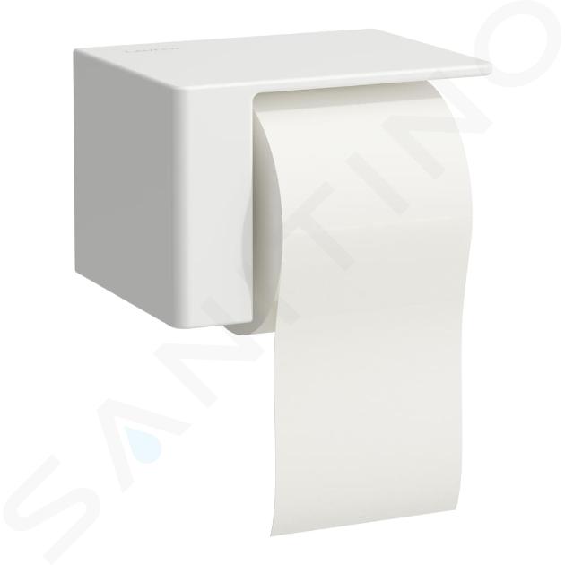 Laufen VAL - Porte-papier toilette avec couvercle, blanc H8722800000001