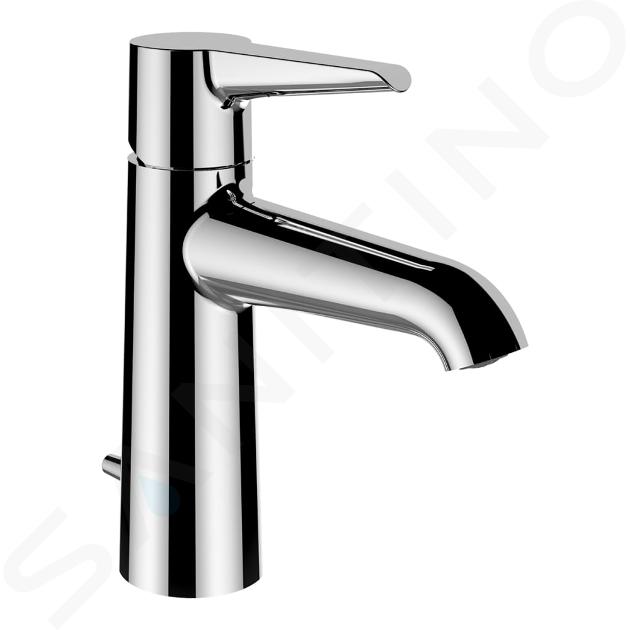 Laufen Pure - Miscelatore per lavabo, con sistema di scarico, Eco+, cromo HF901701100000