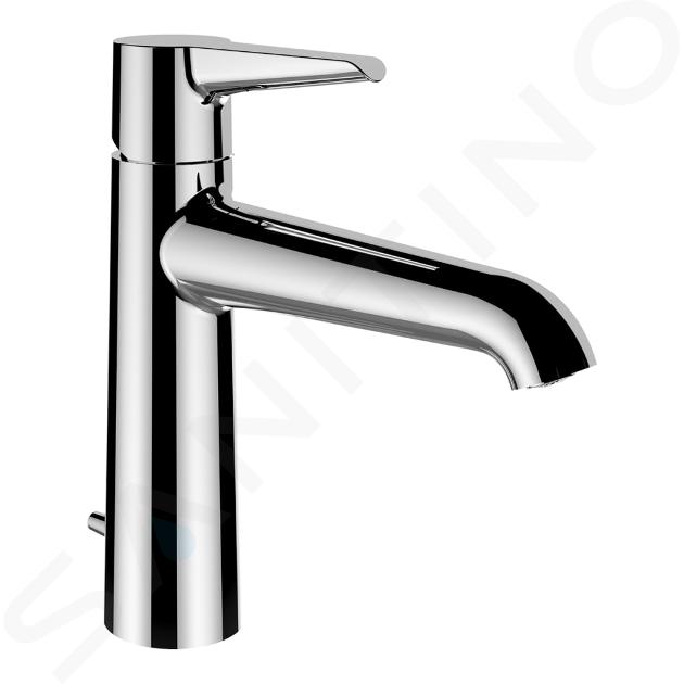 Laufen Pure - Miscelatore per lavabo, con sistema di scarico, Eco+, cromo HF901703100000