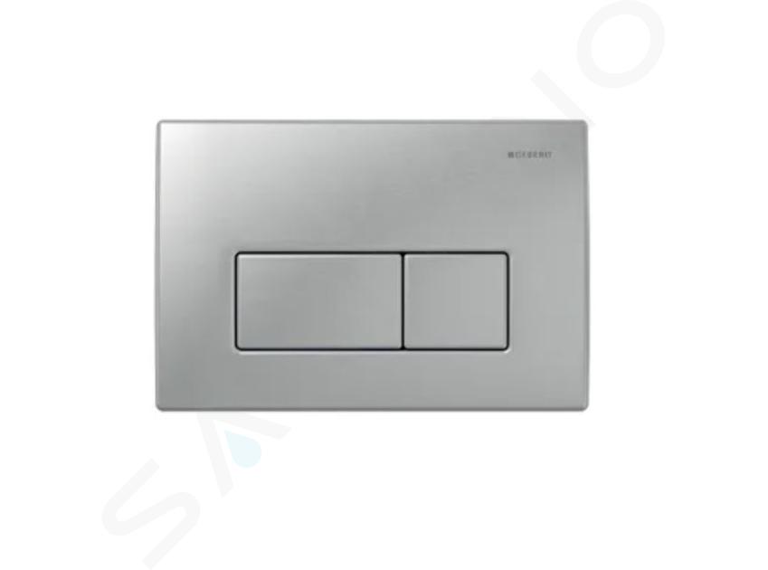 Geberit Kappa - Placca di comando KAPPA 50, acciaio inox spazzolato 115.258.00.1