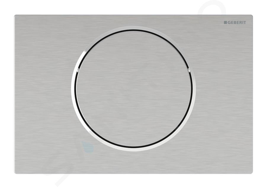 Geberit Sigma10 - Elektronische Betätigungsplatte, Batteriebetrieb, easy to clean, Edelstahl gebürstet 115.869.SN.6