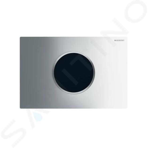 Geberit Sigma10 - Placca di comando elettronica, alimentazione a rete, cromo lucido/opaco 115.907.KH.6