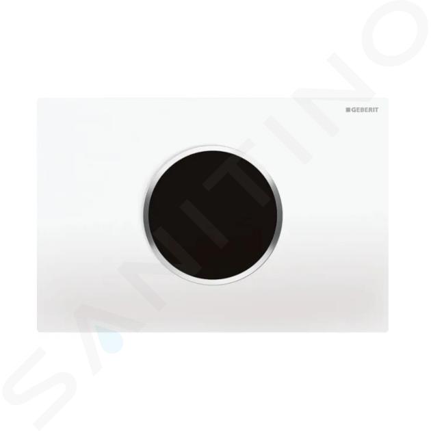 Geberit Sigma10 - Commande électronique de chasse d'eau, alimentation  secteur, blanc / chrome brillant 115.907.KJ.6