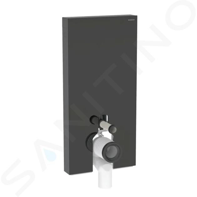 Geberit Monolith - Modulo sanitario per WC a terra, 101 cm, ingresso laterale, nero 131.003.SJ.6