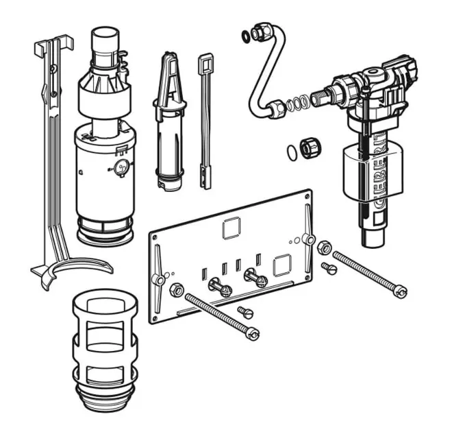 Kit Fixation Geberit Pour Réservoir Chasse D’eau Bas – Réf. 217.869.00.1 - 10