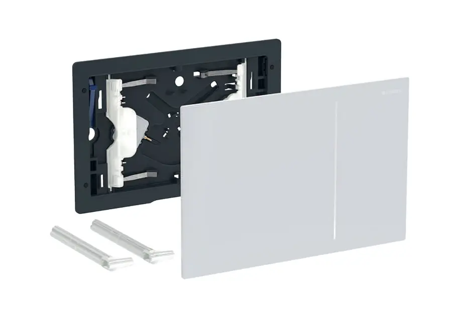 Geberit Sigma70 - Ovládání splachování, bílé sklo 242.813.SI.1