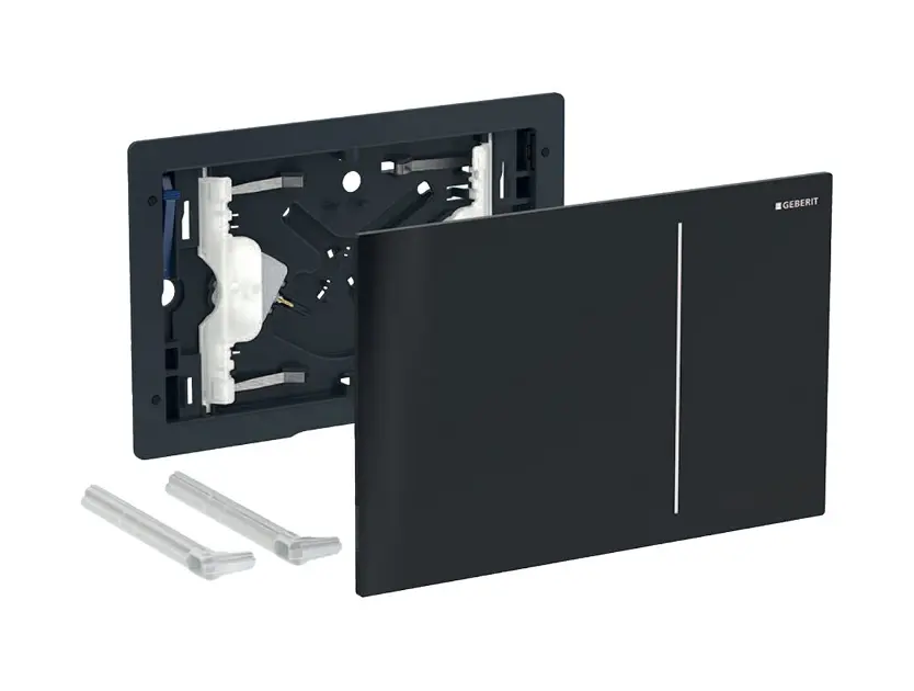 Geberit Sigma70 - Ovládání splachování, černé sklo 242.813.SJ.1