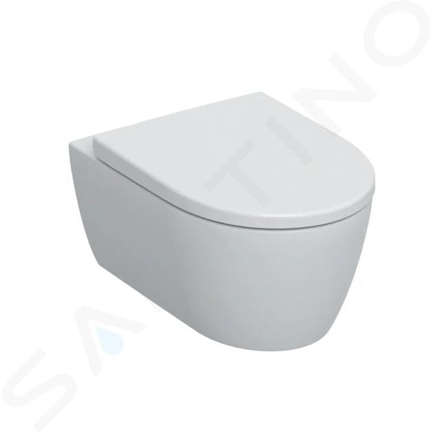 Geberit iCon - Toaletă suspendată cu capac, Rimfree, SoftClose, alb alpin 501.663.JT.1