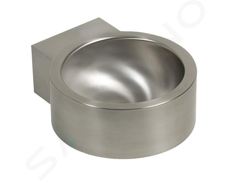 Sanela Lavabos de acero Inoxidable - Lavabo 450x380 mm, sin agujero para grifo, acero inoxidable mate SLUN 17