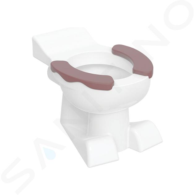 Geberit Bambini - WC sur pied, pour enfants, vidage arrière, blanc / pourpre Y212010000