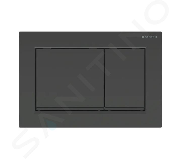 Geberit Omega30 - Control de descarga, negro 115.080.DW.1