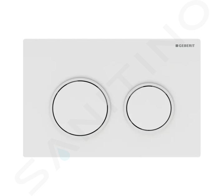 Geberit Omega20 - Placca di comando, bianco 115.085.11.1