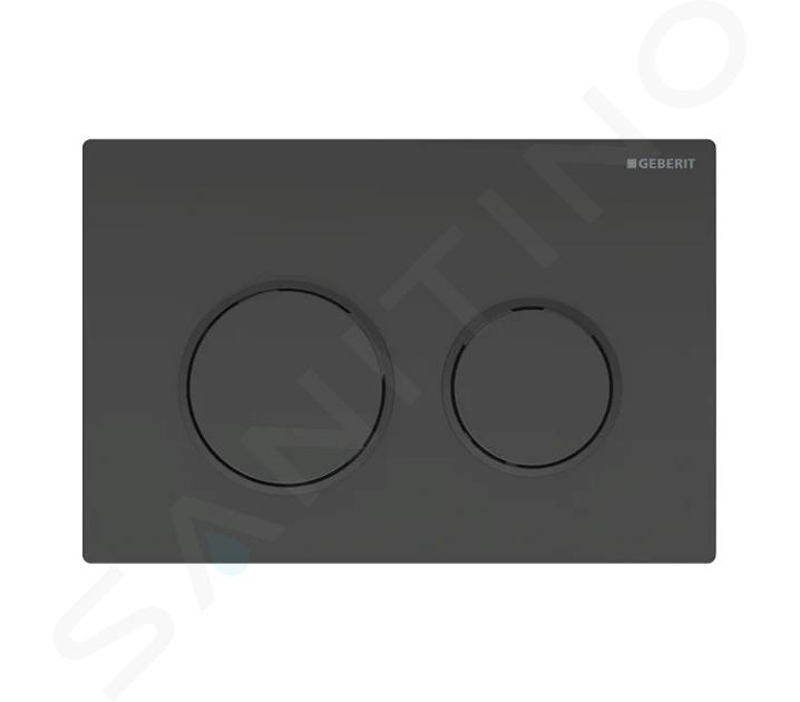 Geberit Omega20 - Control de descarga, negro 115.085.DW.1