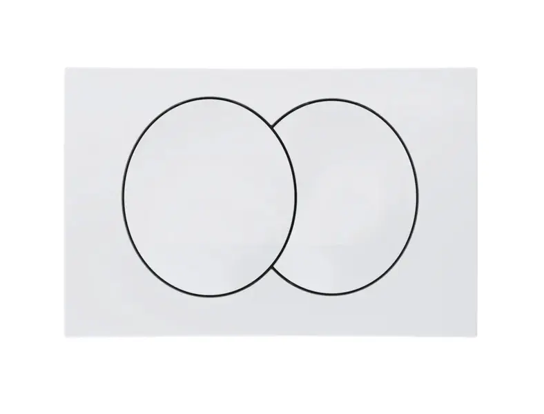 Geberit Delta - Plaque de déclenchement, blanc 115.100.11.5