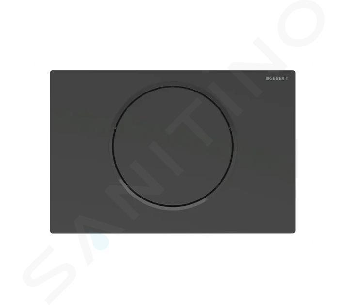 Geberit Sigma10 - Plaque de déclenchement, noir mat 115.758.16.5