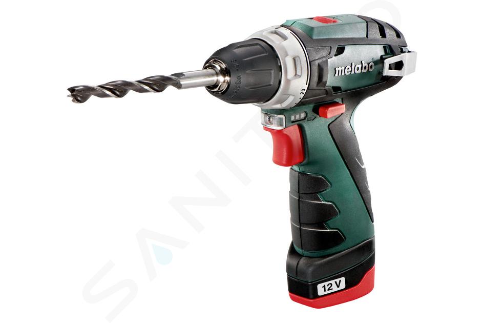 Metabo Herramientas - 12V taladro atornillador, 1x batería 2.0 Ah LiPower, cargador 600079500
