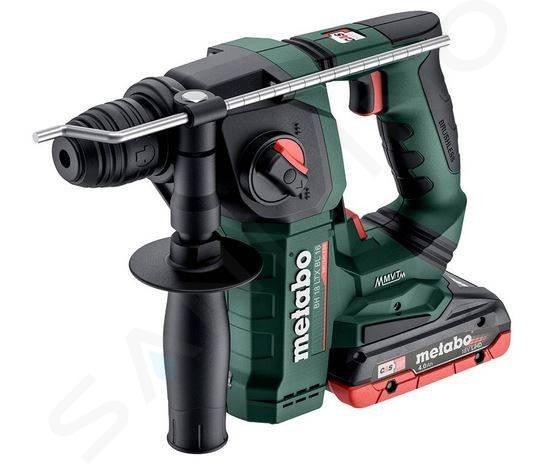 Metabo Outillage - Marteau perforateur sans fil 18V, 2 batteries 4,0 Ah LiHD, chargeur 600324800