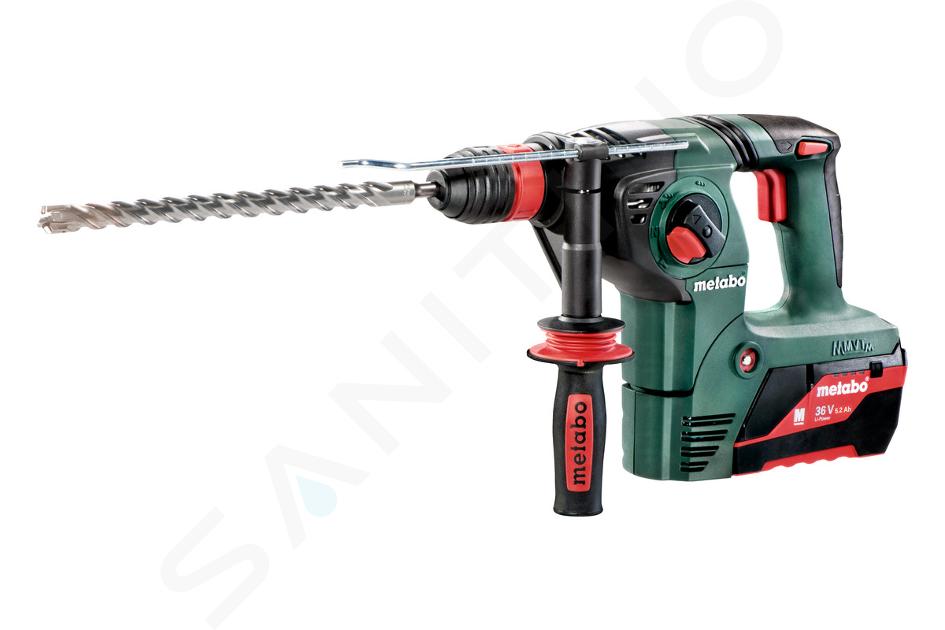 Metabo Outillage - Marteau combiné sans fil 36 V, 2 batteries 5,2 Ah LiPower, chargeur 600795650