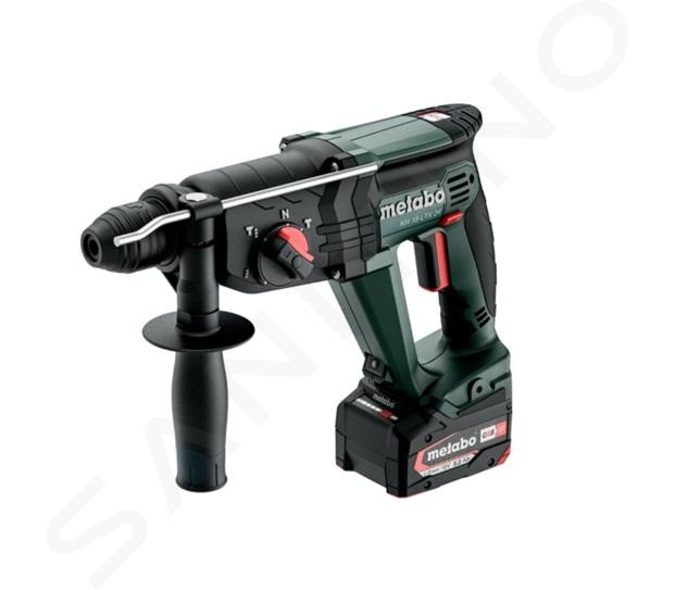 Metabo Outillage - Marteau combiné sans fil 18 V, 2 batteries 5,2 Ah LiPower, chargeur 601712650