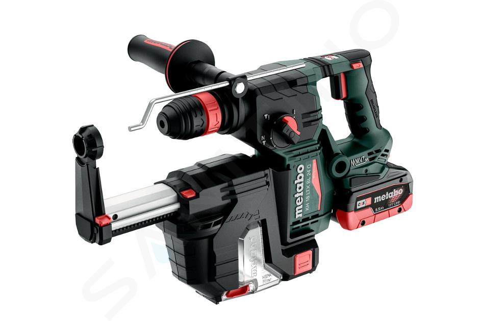 Metabo Outillage - Marteau combiné sans fil 18 V, 2 batteries 5,5 Ah LiHD, chargeur 601714930