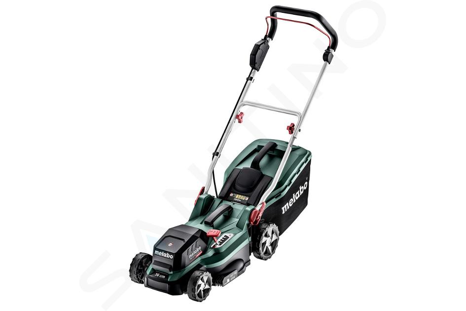 Metabo Technologie du jardinage - Tondeuse à gazon sans fil 36V, largeur de coupe 36 cm, sans batterie ni chargeur 601716850