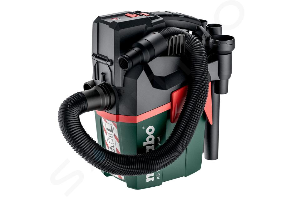 Metabo - Aspiratore industriale a batteria 18V, volume 6 l, senza batteria e caricatore 602028850