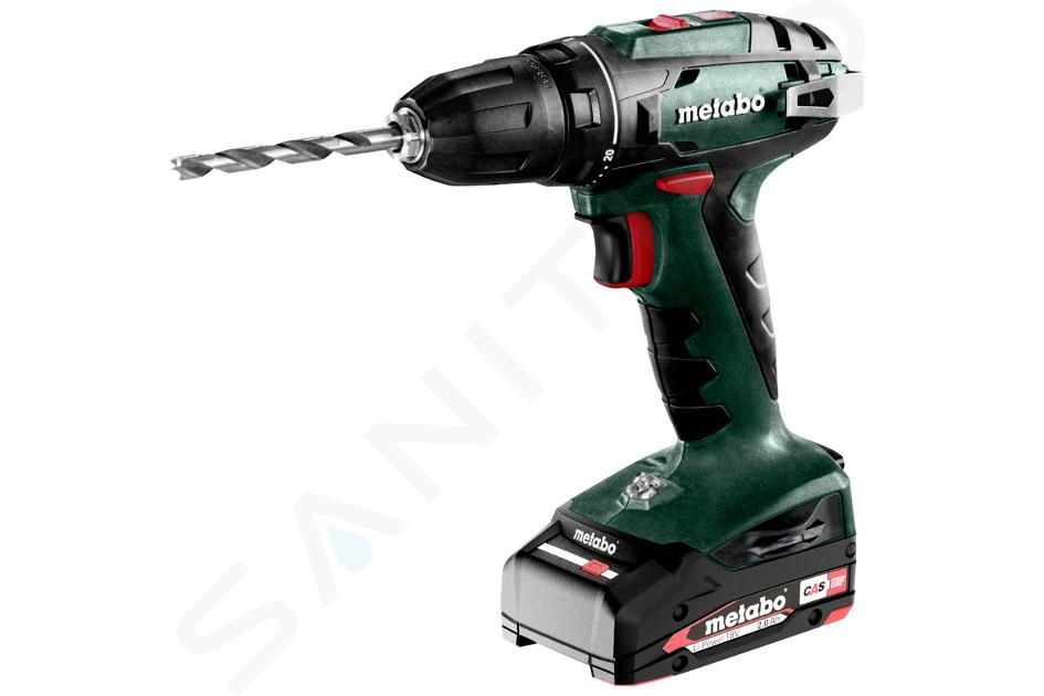 Metabo Herramientas - Taladro atornillador AKU 18V, 2x batería 2,0 Ah Li-Power, cargador 602207560