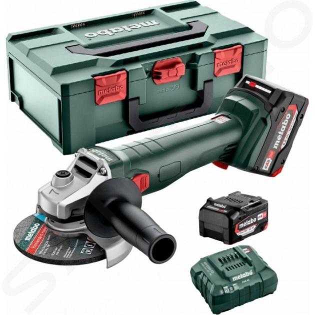 Metabo Nářadí - 18V AKU úhlová bruska 125 mm, 2x aku 5,2 Ah LiPower, nabíječka 602249650