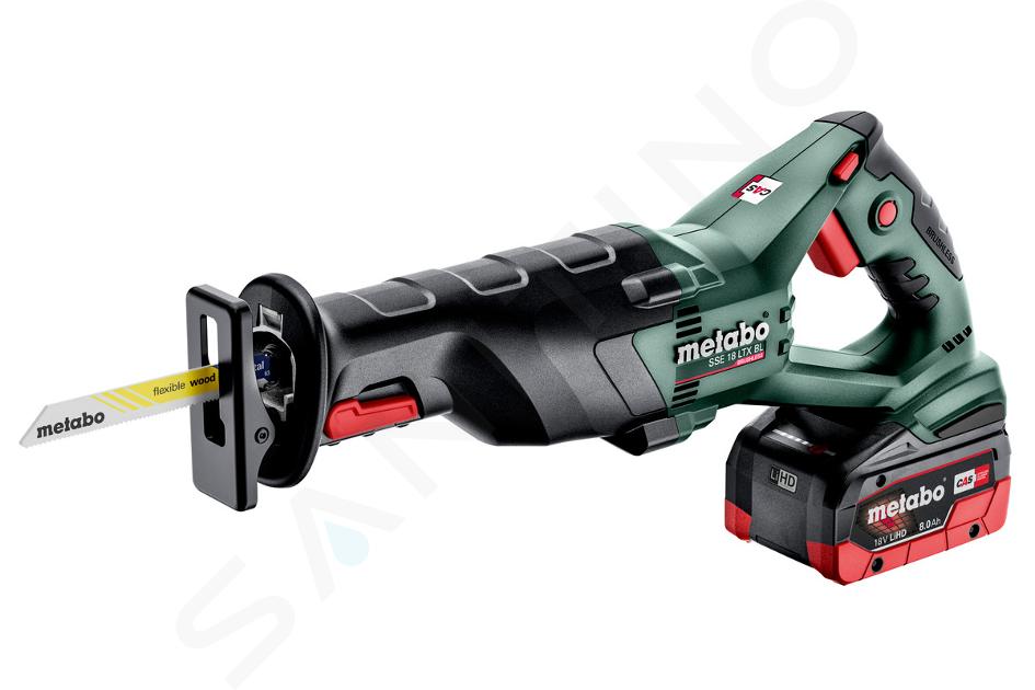 Metabo Nářadí - 18V AKU mečová pila, 2x aku 8,0 Ah LiHD, nabíječka 602267810
