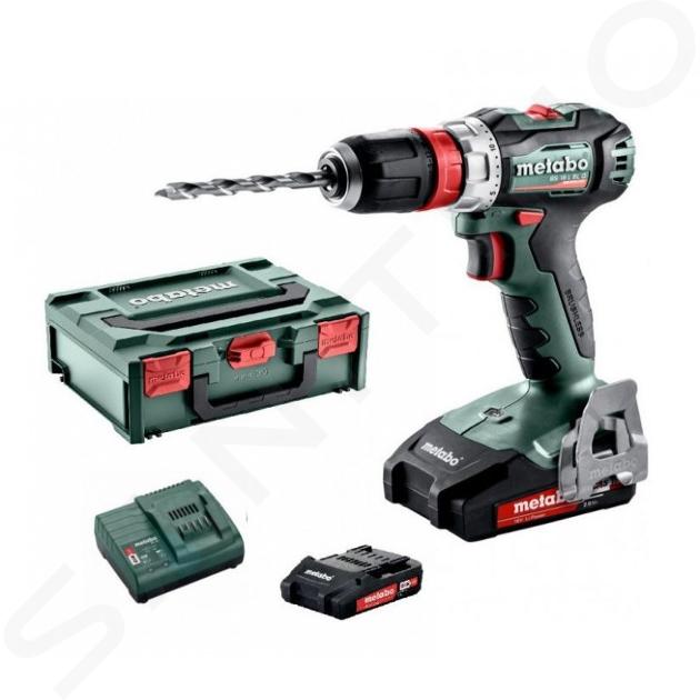 Metabo Werkzeuge - Akku-Bohrschrauber, 18V, 2x 2,0 Ah Li-Power Akkus, Ladegerät 602327500