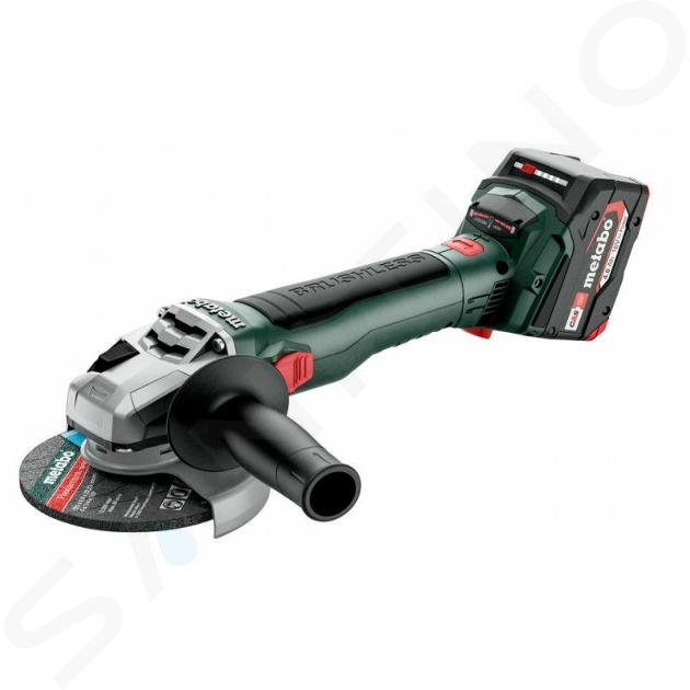 Metabo Werkzeuge - 18V Akku-Winkelschleifer 125 mm, 2x Akku 4,0 Ah Li-Power, Ladegerät 613052510