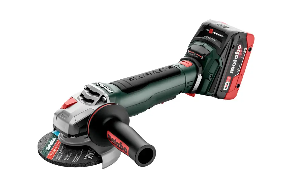 Levně Metabo Nářadí - 18V AKU úhlová bruska 125 mm, 2x aku 5,5 Ah LiHD, nabíječka 613059660