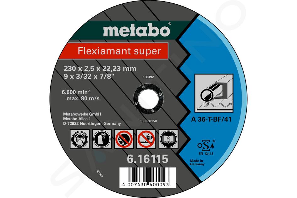 Metabo Accessori - Disco da taglio per metallo 230x22,23 mm 616115000
