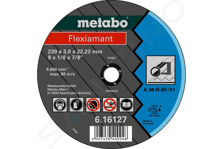 Metabo Accessori - Disco da taglio per metallo 230x22,23 mm 616127000