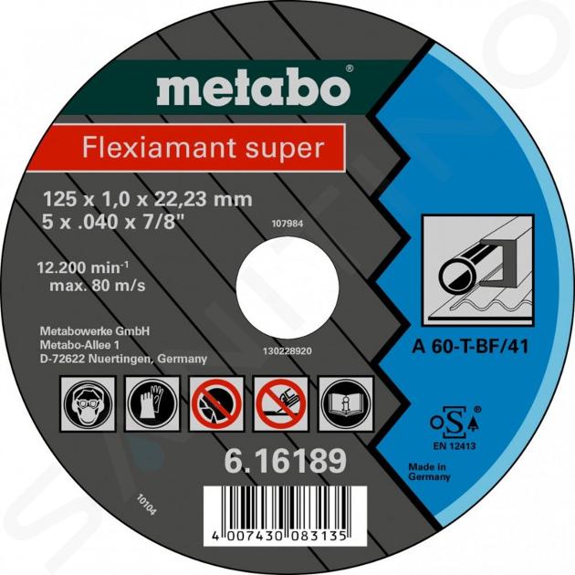 Metabo Příslušenství - Řezný kotouč na ocel 125x22,23 mm 616189000