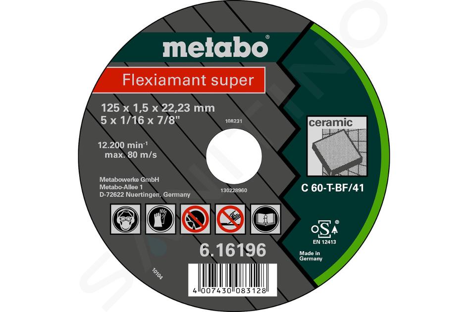 Metabo Příslušenství - Řezný kotouč na obklady 115x22,2 mm 616195000