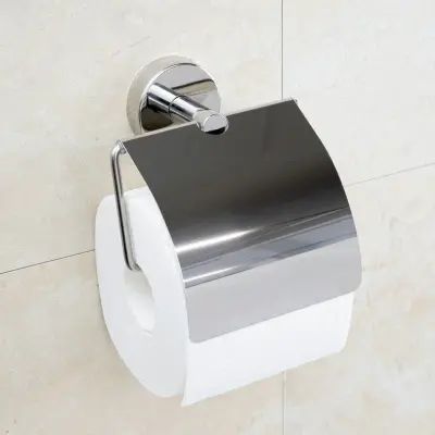 Portarotolo Carta Igienica In Acciaio Inox A Spirale – Supporto Indipendente Per Bagno E Cucina (bianco)