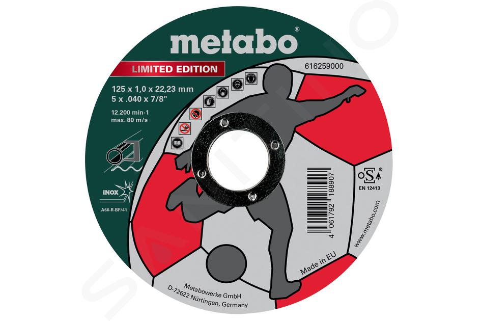 Metabo Príslušenstvo - Rezný kotúč na nehrdzavejúcu oceľ 125x22,23 mm 616259000