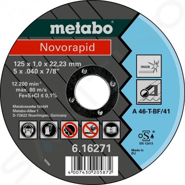 Metabo Zubehör - Trennscheibe für Edelstahl 125x22,23 mm 616271000