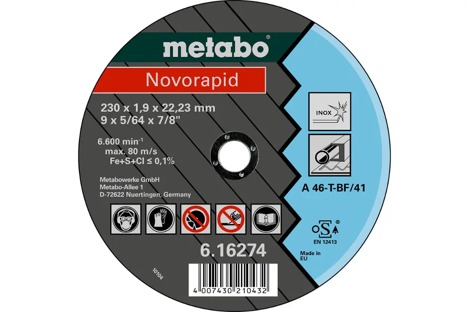 Levně Metabo Příslušenství - Řezný kotouč na nerezovou ocel 230x22,23 mm 616274000