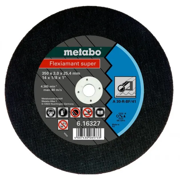 Levně Metabo Příslušenství - Řezný kotouč na ocel, 350x25,4 mm 616339000