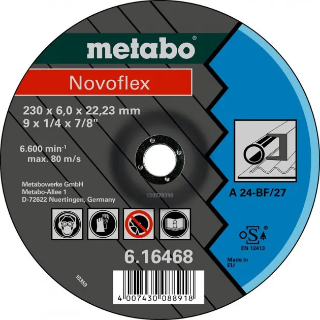 Levně Metabo Příslušenství - Řezný kotouč na ocel 125x22,23 mm 616462000