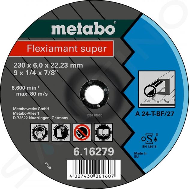 Metabo Příslušenství - Brusný kotouč na kov 125x22,23 mm 616486000