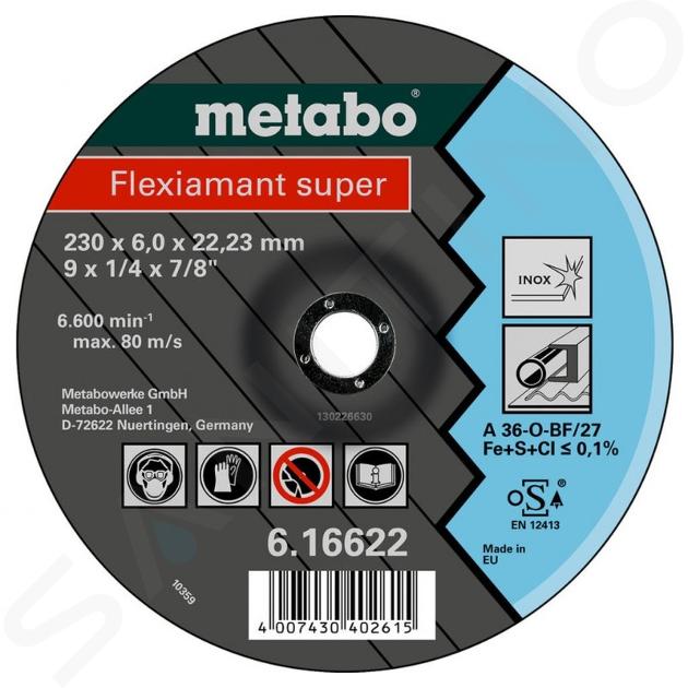 Metabo Příslušenství - Řezný kotouč na nerezovou ocel 150x22,23 mm 616604000