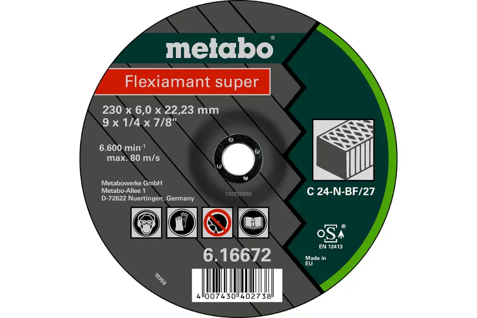 Levně Metabo Příslušenství - Hrubovací kotouč na kámen 115x22,23 mm 616729000