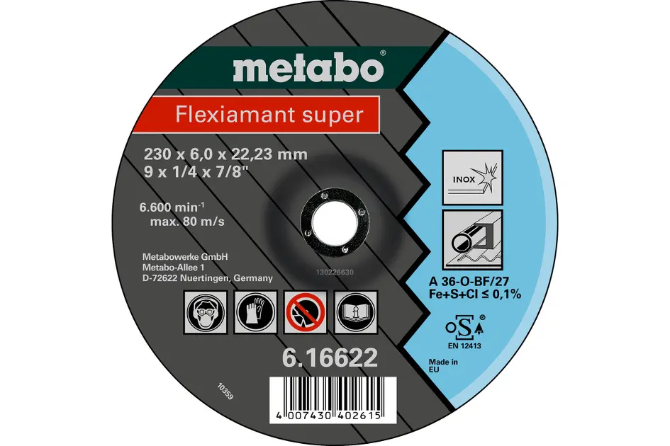 Levně Metabo Příslušenství - Hrubovací kotouč na nerezovou ocel 115x22,23 mm 616739000